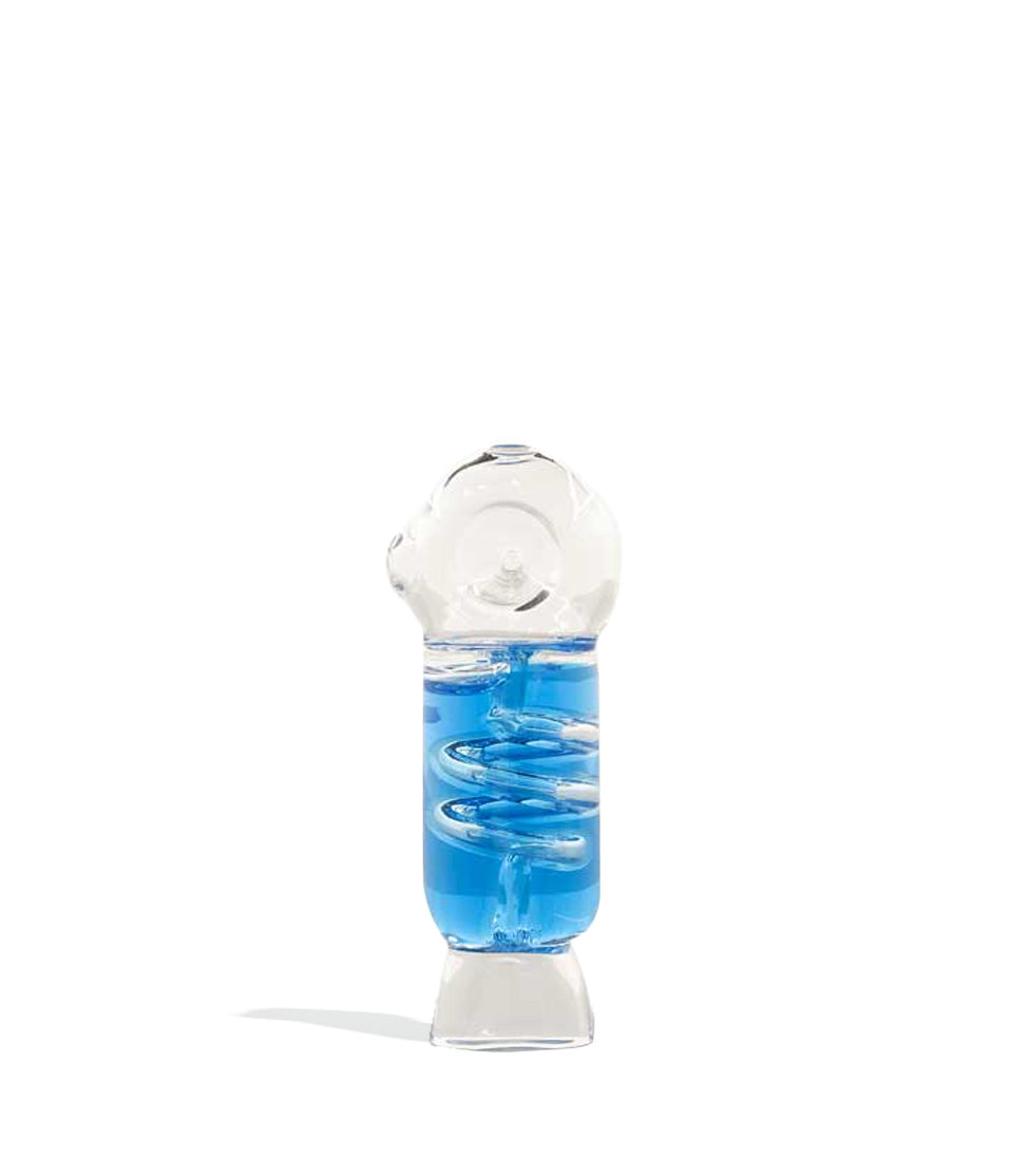 3 inch Glycerin Glass Diamond Design Hand Pipe glass hand pipe on white background