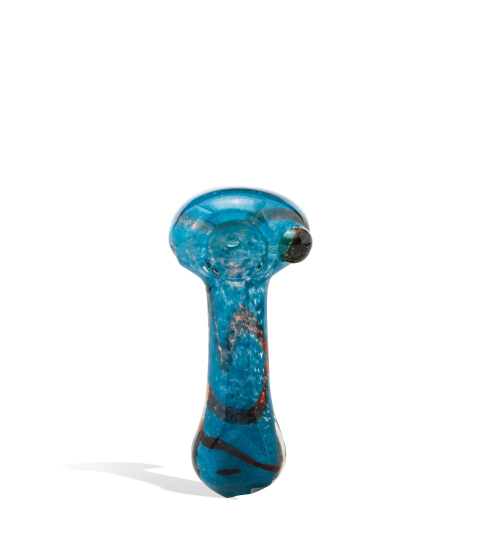 3 inch Mix Colored Hand Pipe glass hand pipe on white background
