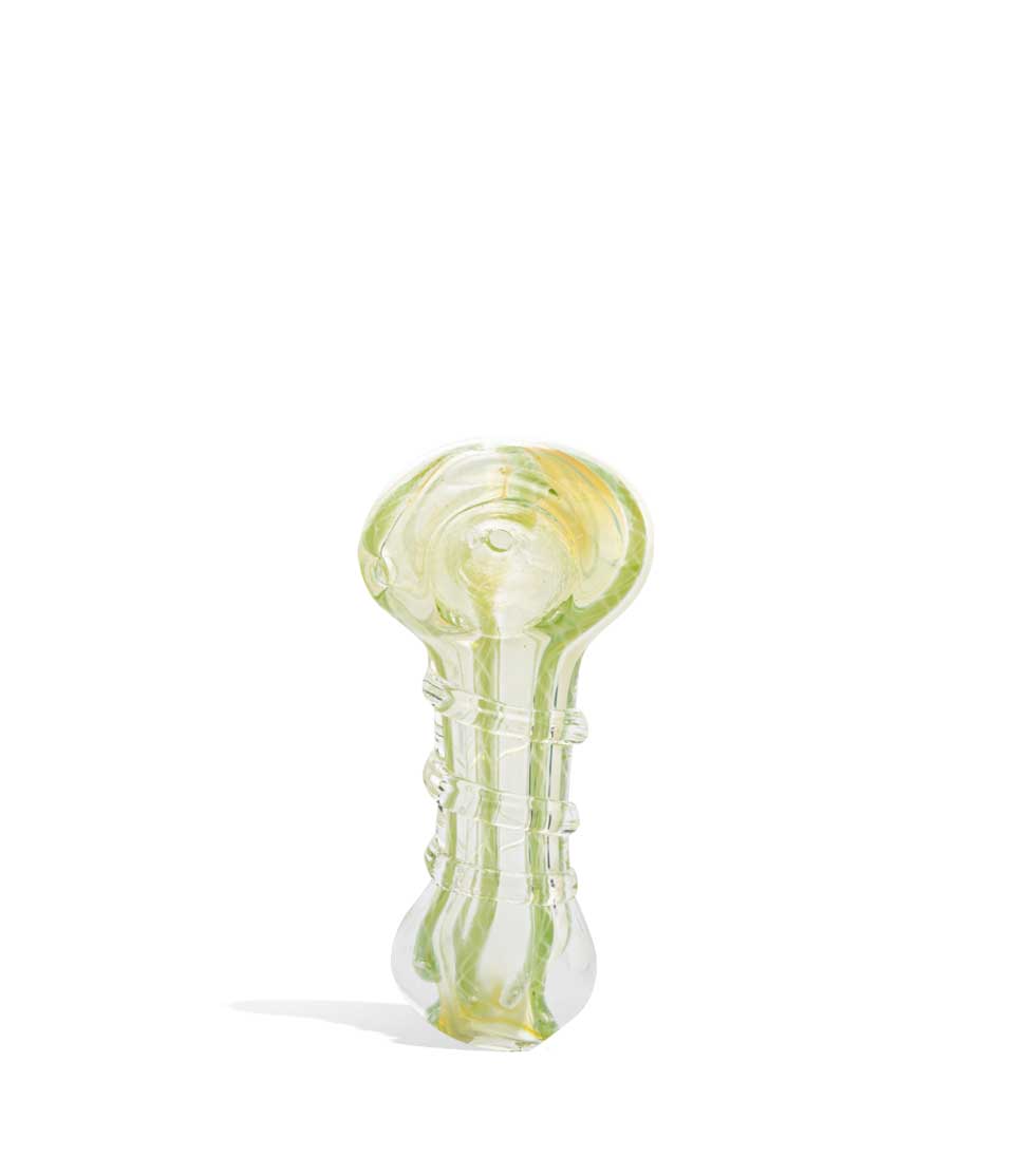 3 inch Rim Spoon Hand Pipe glass hand pipe on white background