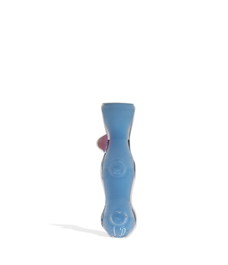 3 inch Slime Dye Chillum glass chillum one hitter on white background