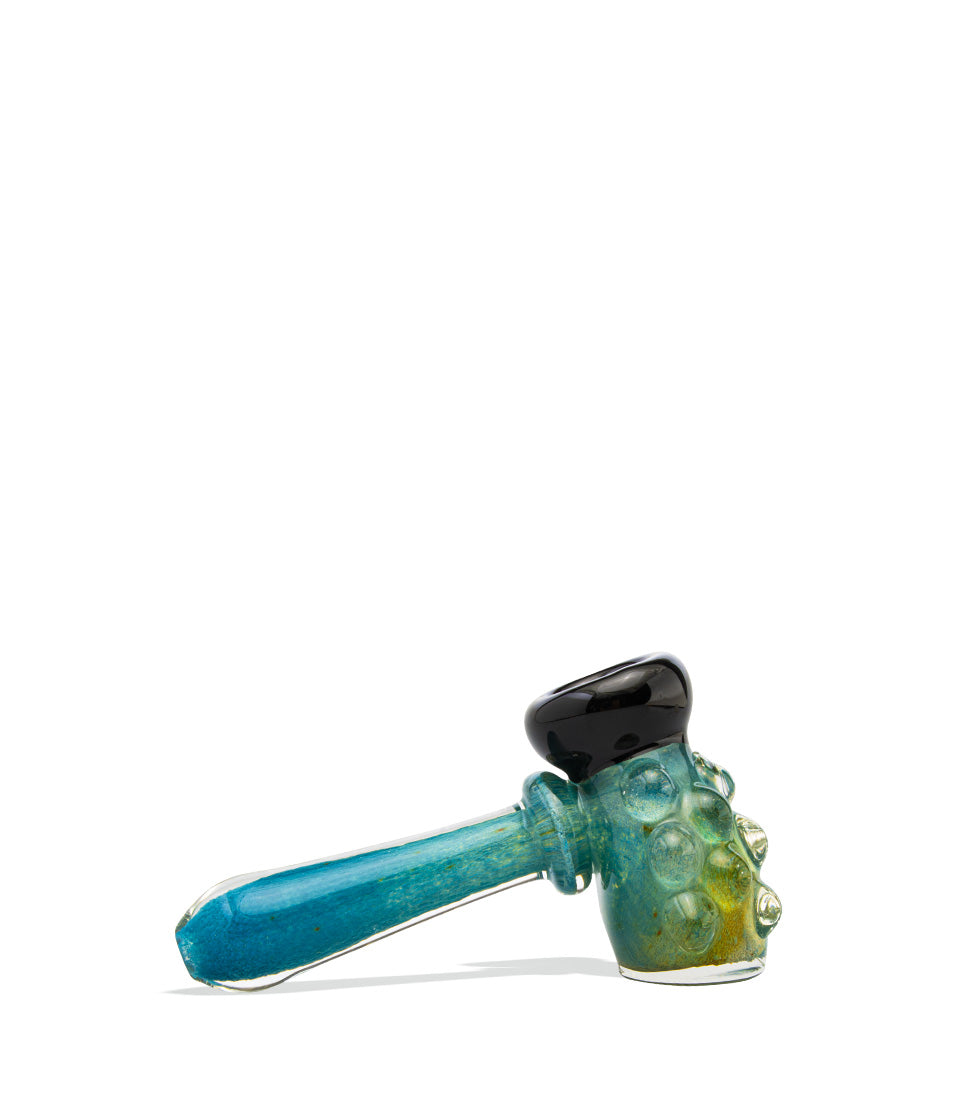 4 inch Colored Hammer Hand Pipe glass hand pipe on white background