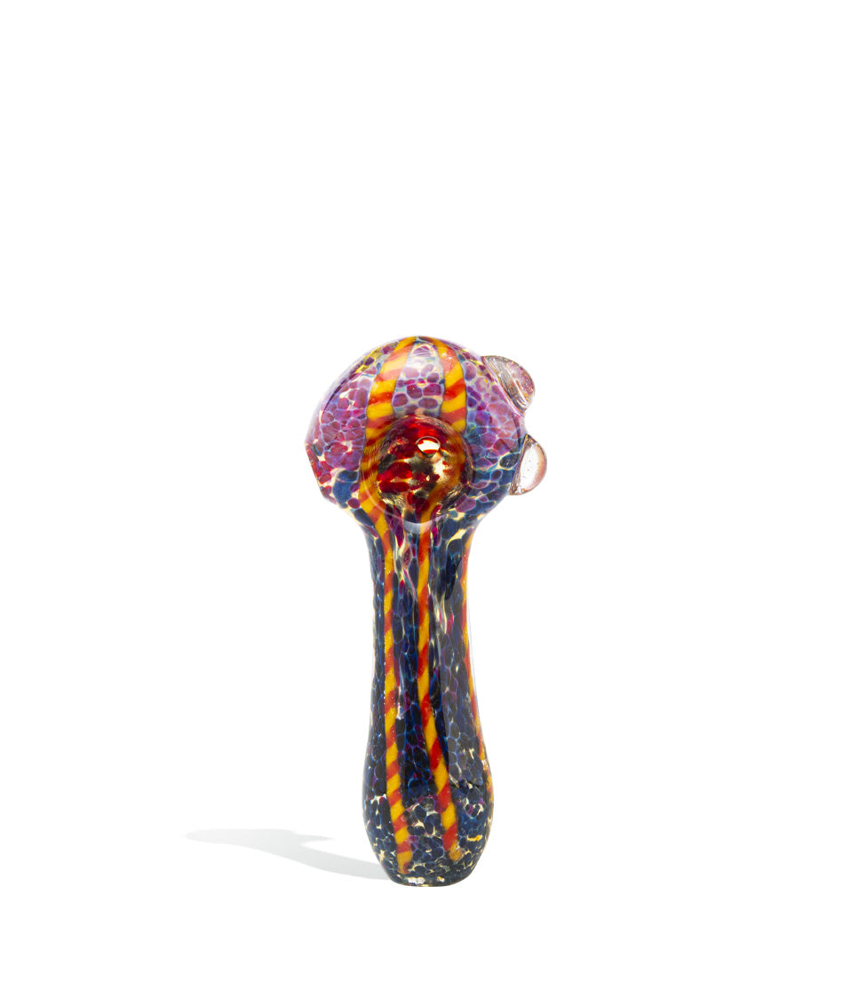 4 inch Colored Hand Pipe glass hand pipe on white background