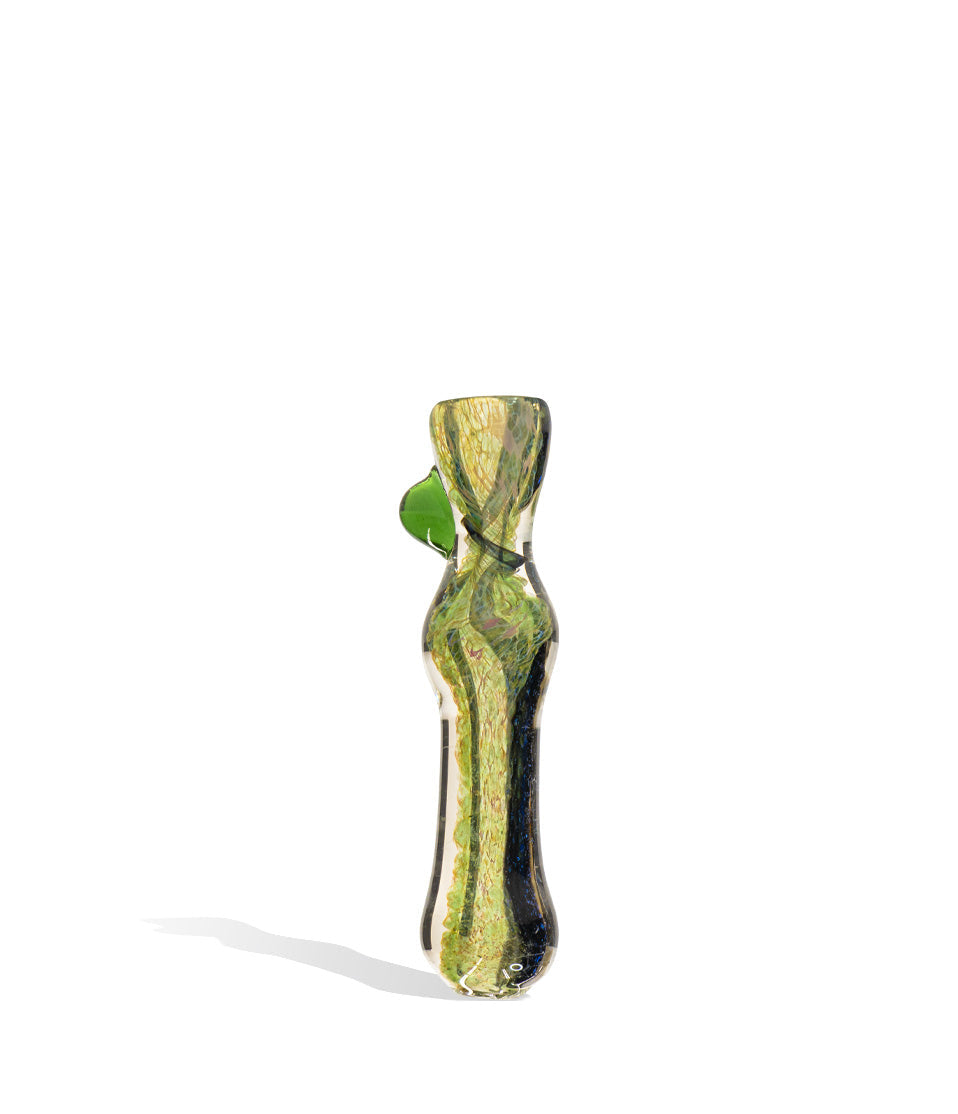 4 inch Dicro Chillum glass chillum one hitter on white background