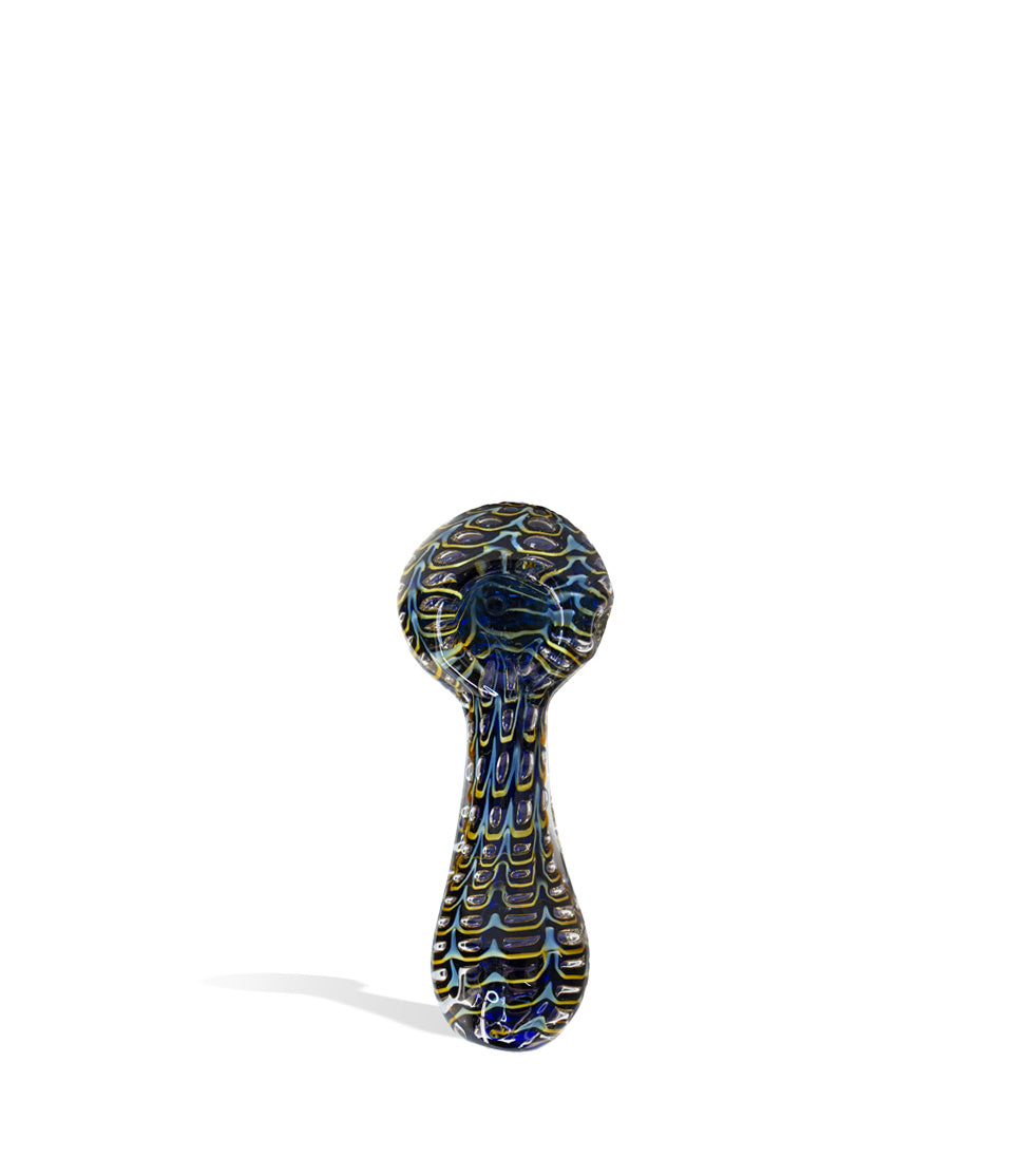 4 inch Double Glass Inside Out Thermal Hand Pipe glass hand pipe on white background
