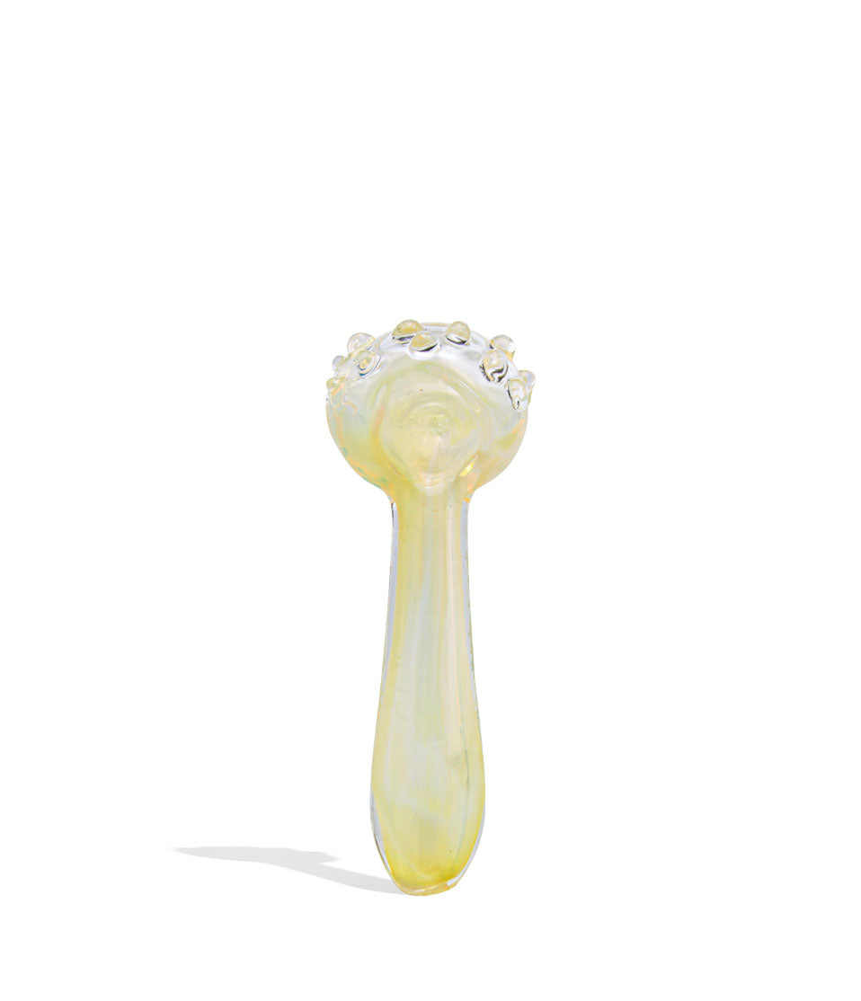 4 inch Fumed and Marble Art Pipe glass hand pipe on white background