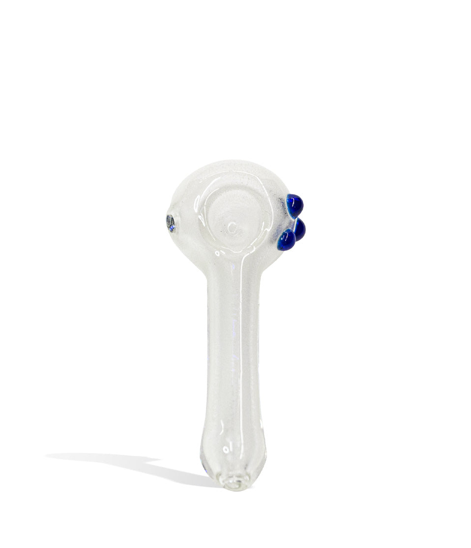 4 inch Glow in the Dark Hand Pipe glass hand pipe on white background