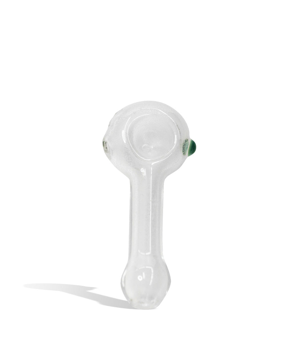 4 inch Glow in the Dark Hand Pipe glass hand pipe on white background