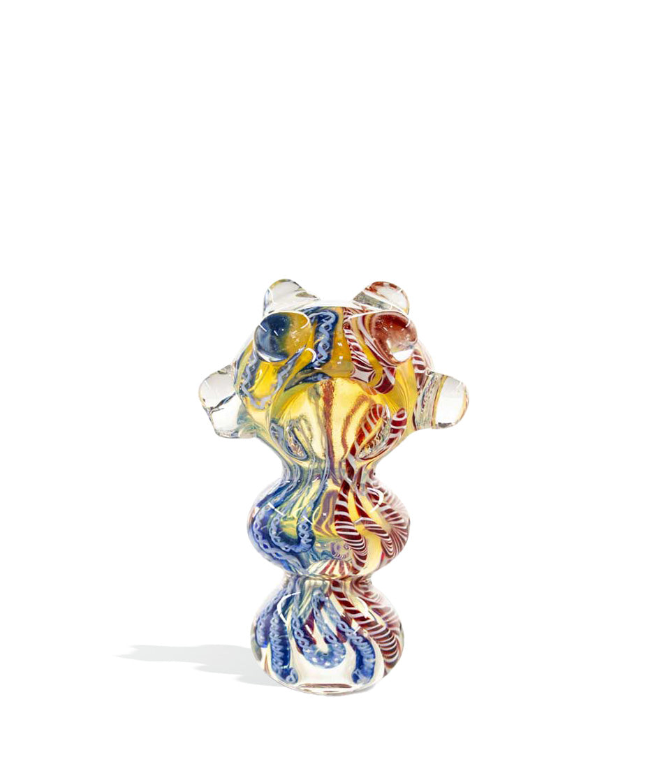 4 inch Heavy Hand Pipe glass hand pipe on white background