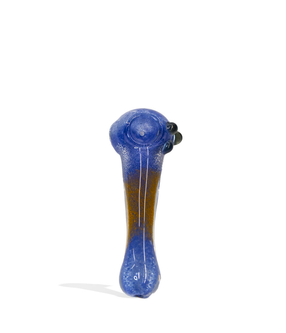 4 inch Mix Colored Hand Pipe glass hand pipe on white background