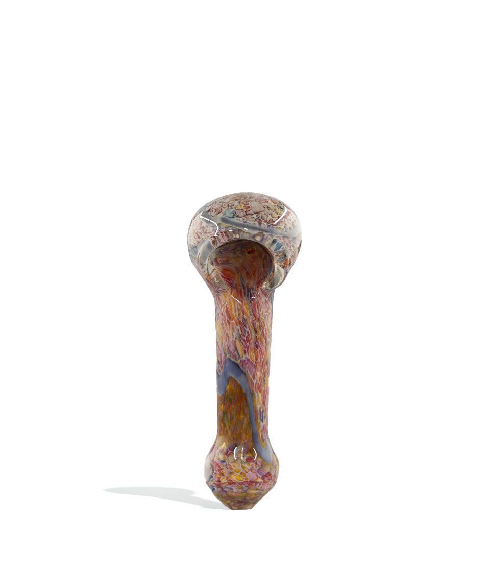 4 inch Mix Colored Hand Pipe glass hand pipe on white background