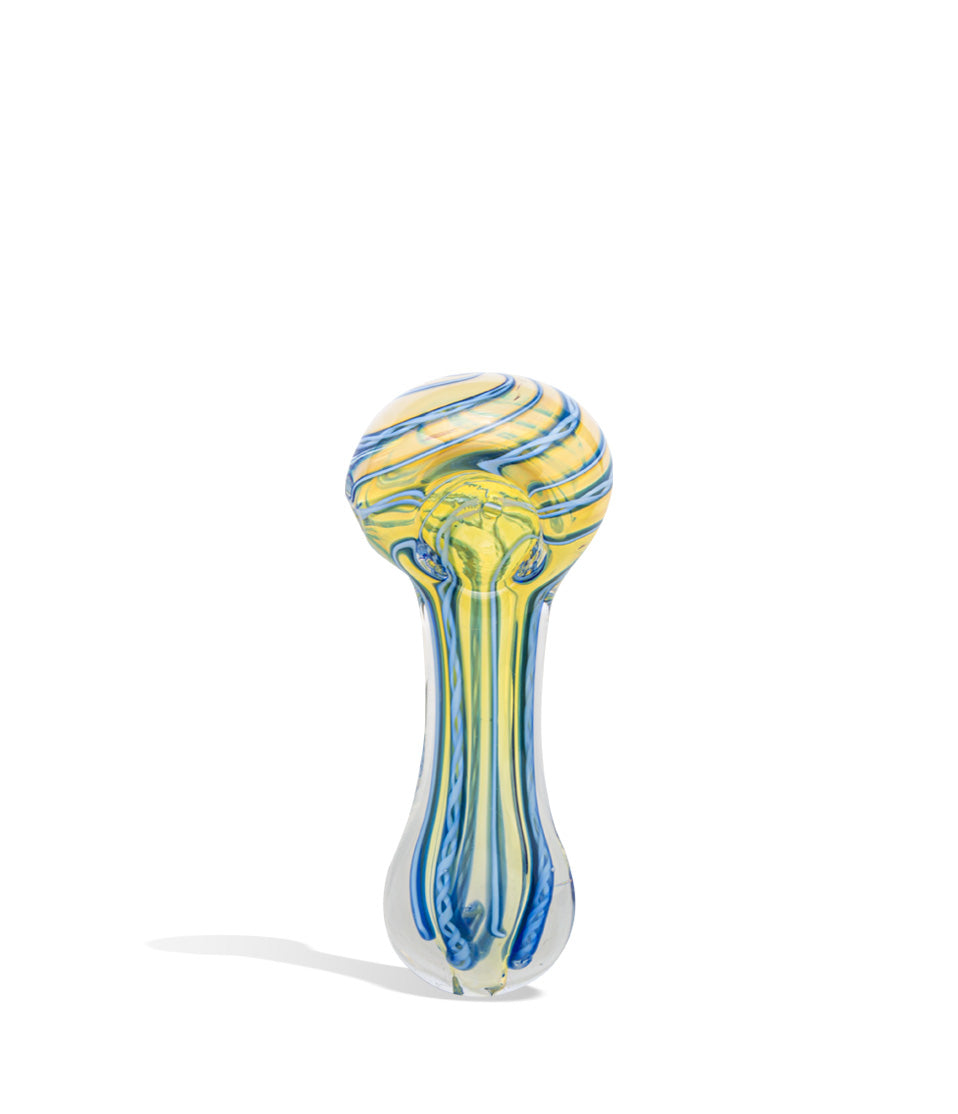 4 inch Mix Colored Pipe glass hand pipe on white background
