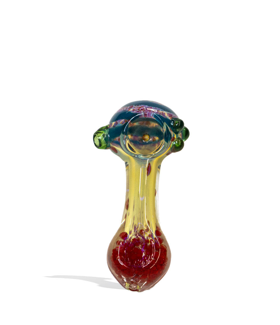 4 inch Mixed Color Hand Pipe glass hand pipe on white background