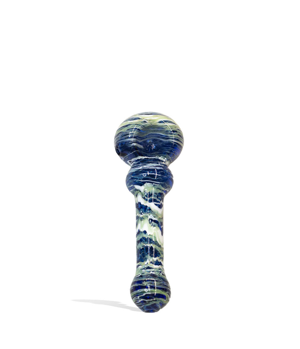 4 inch Stone Design Hand Pipe glass hand pipe on white background
