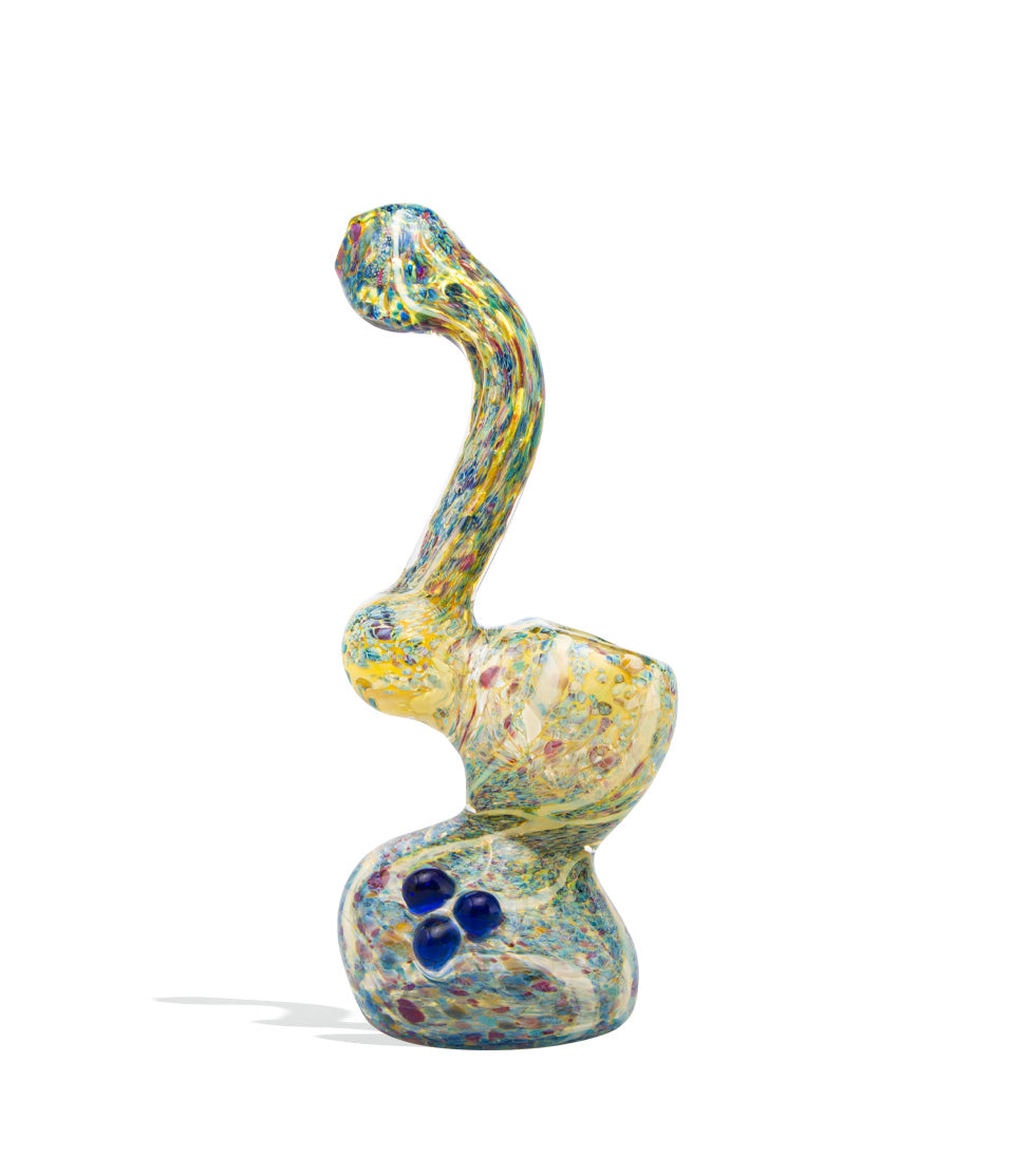5 inch Fritted Bubbler glass bubbler pipe on white background