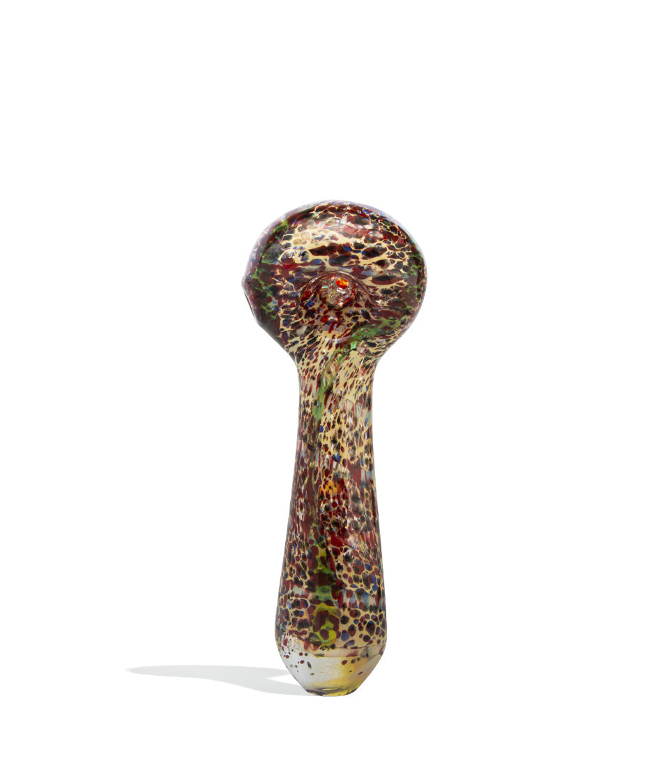 5 inch Thick Colored Hand Pipe glass hand pipe on white background