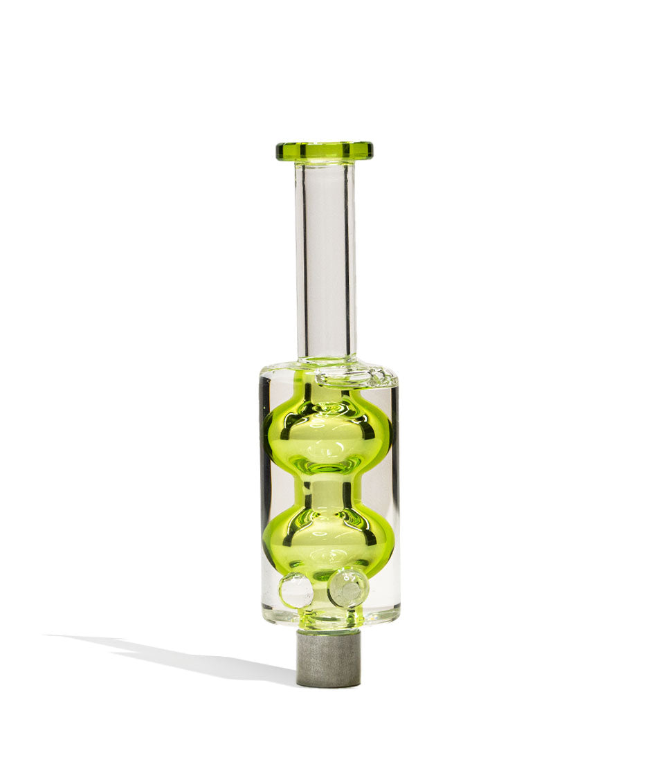 6 inch Glycerin Milky Colored Nectar Straw with Stainless Steel Tip nectar collector concentrate on white background