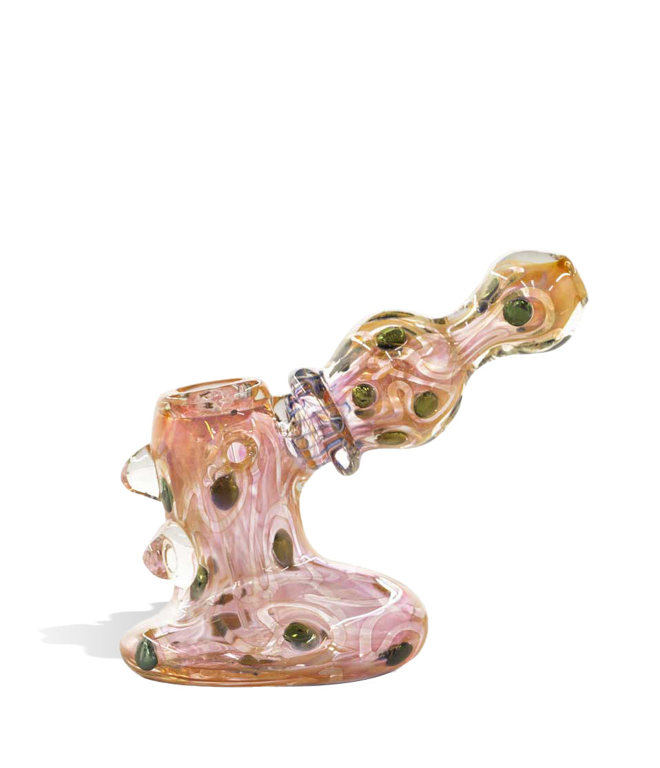 6 inch Gold US Colored Hammer Hand Pipe glass hand pipe on white background