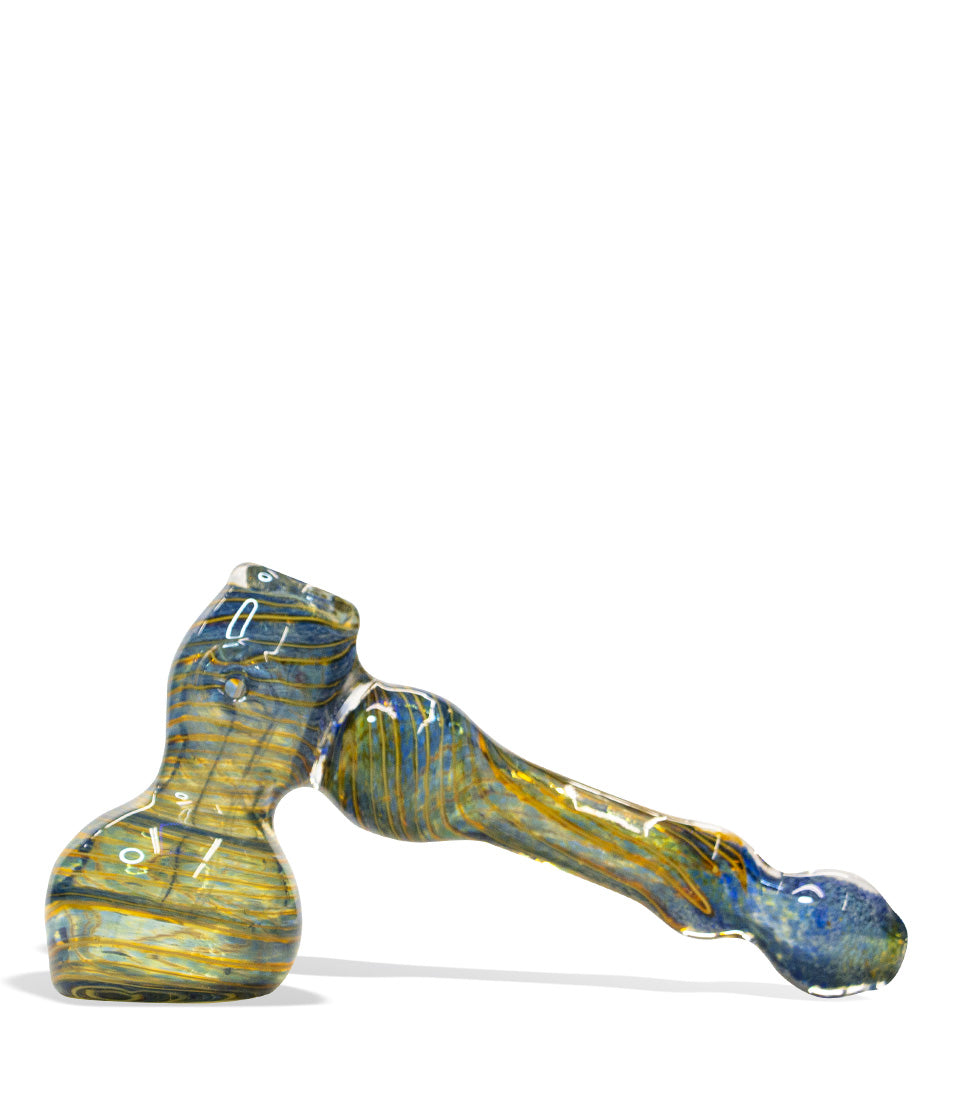 6 inch Hammer Bubbler glass bubbler pipe on white background