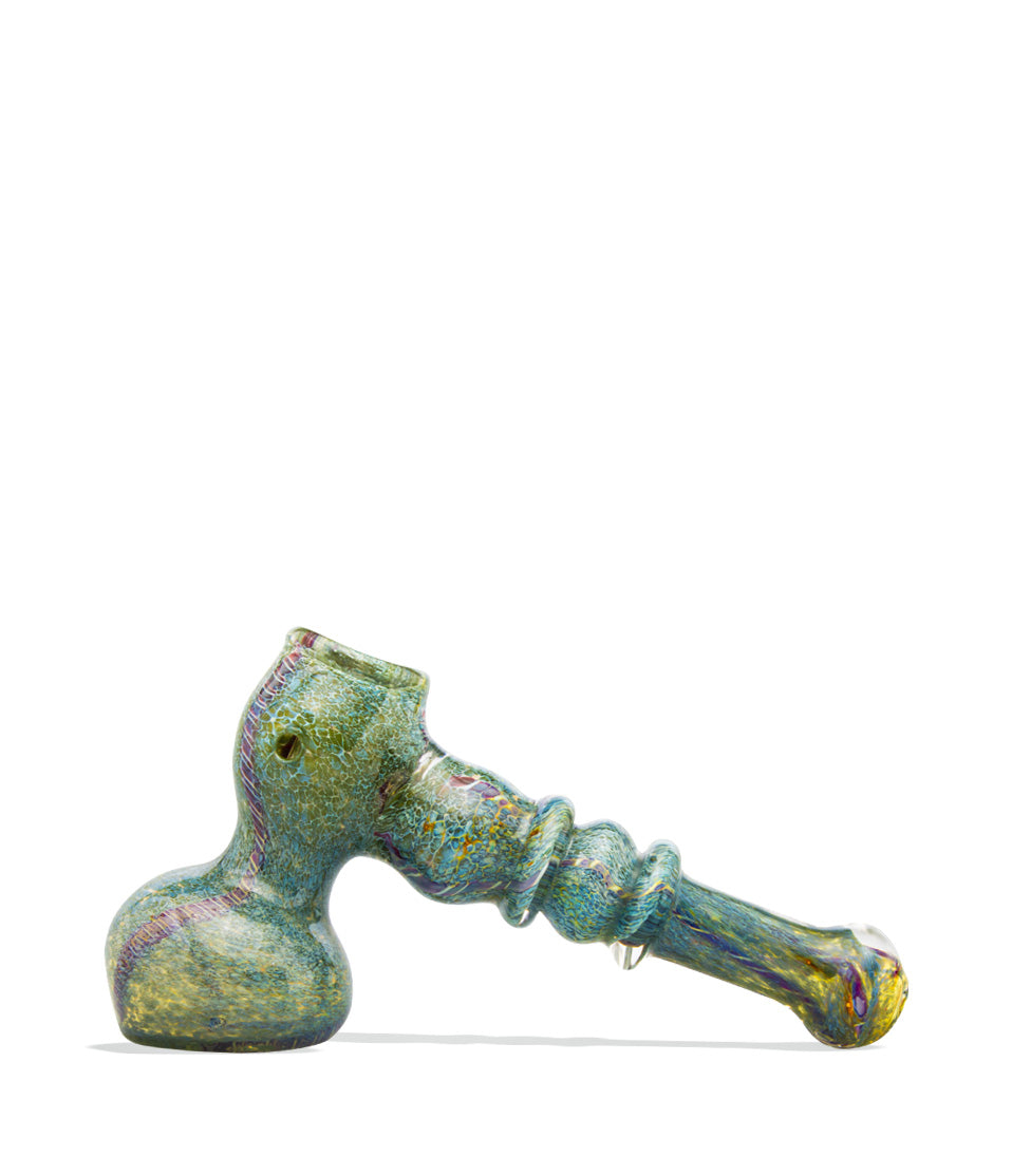6 inch Hammer Style Pipe glass hand pipe on white background