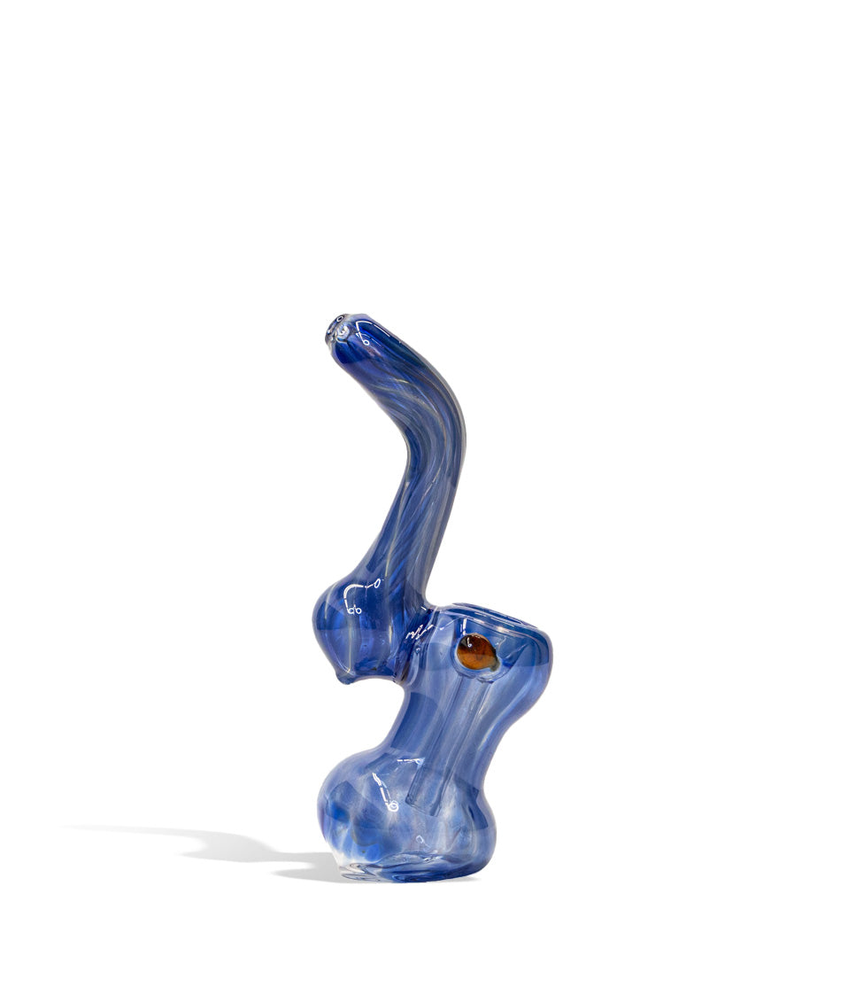 6 inch Medium Bubbler glass bubbler pipe on white background