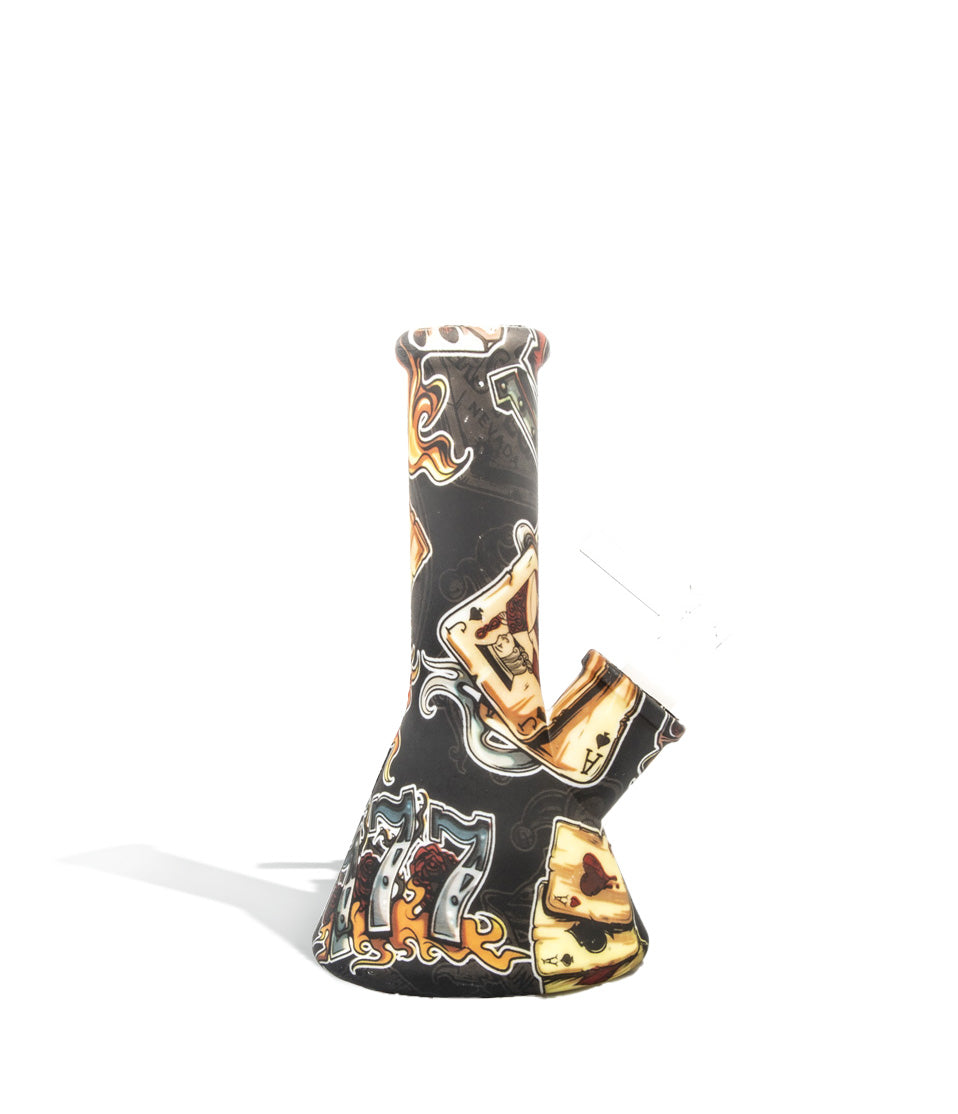 6 inch Silicone Water Pipe glass water pipe bong on white background