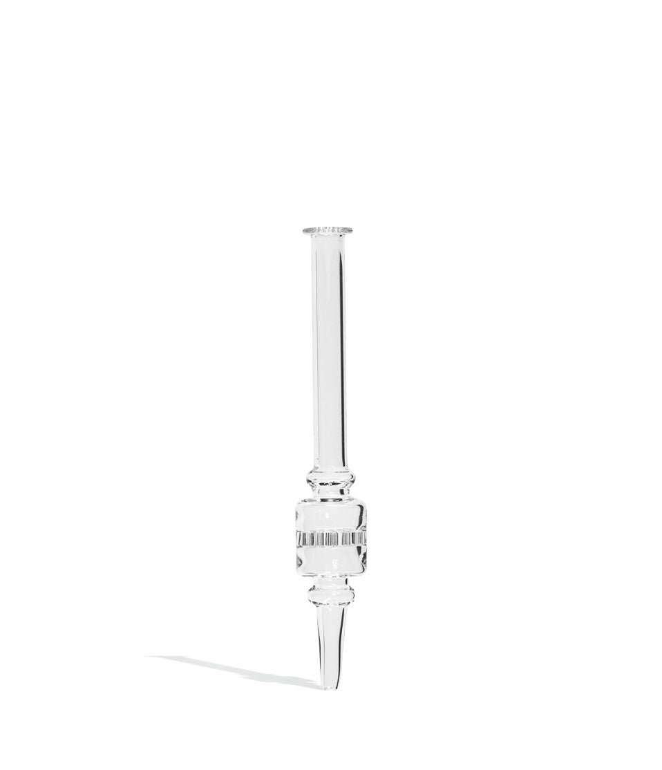 7 inch Clear Nectar Straw with Honey Comb Perc nectar collector concentrate on white background