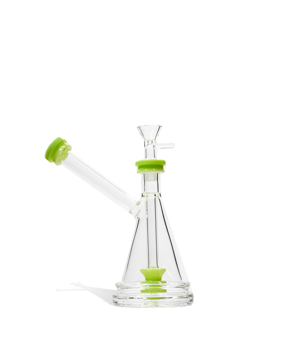 7 Inch Milky Colored Water Pipe with Sidearm Mouthpiece glass water pipe bong on white background
