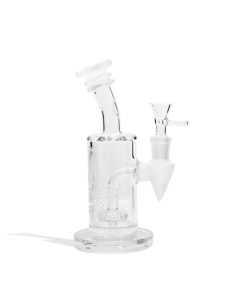 8 Inch Premium Etched Banger Hanger glass water pipe bong on white background