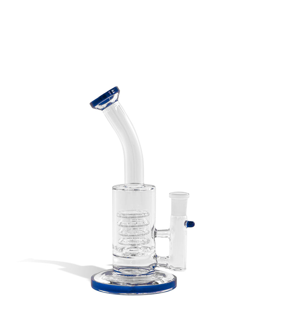 8 Inch Water Pipe with 14mm Funnel Bowl glass water pipe bong on white background