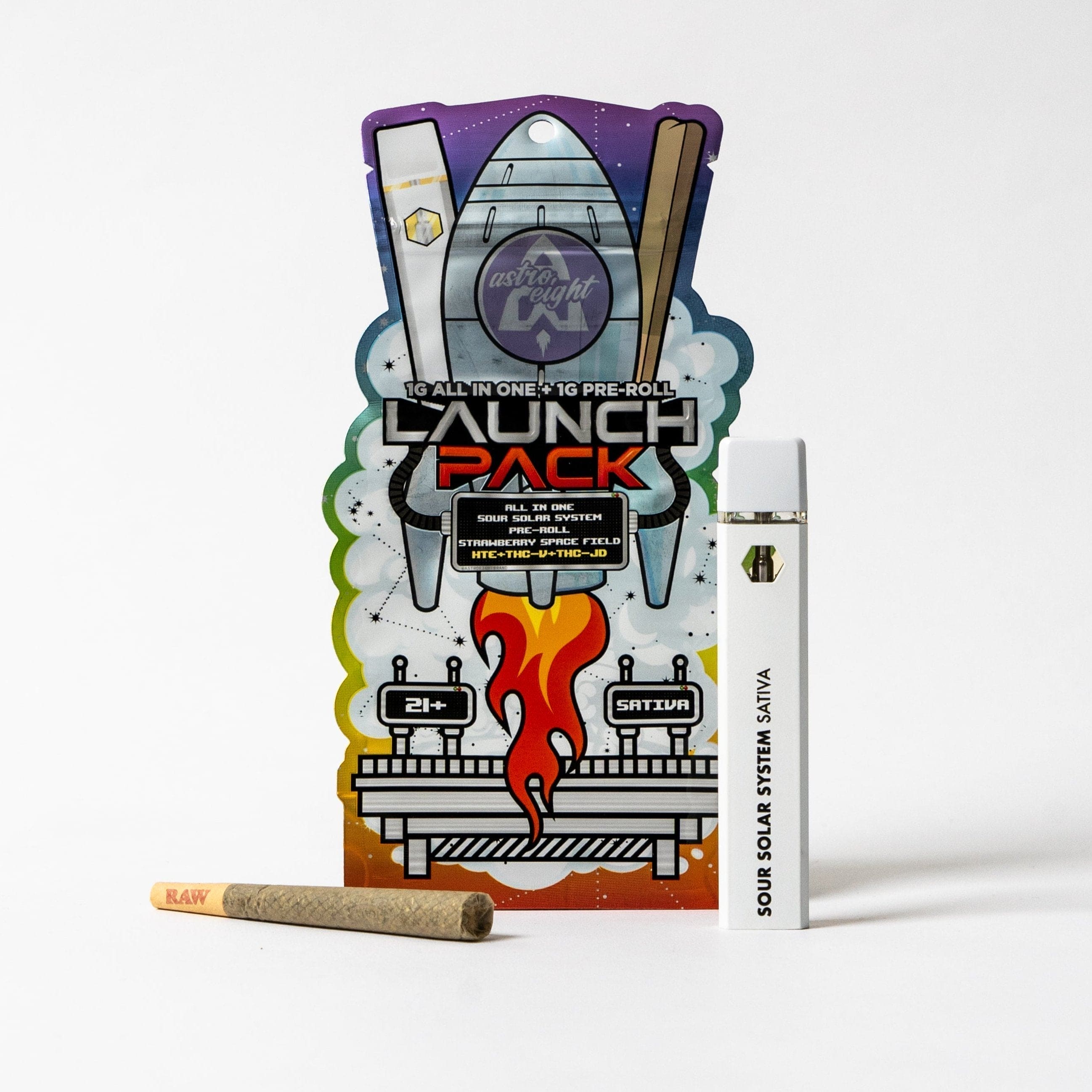 Astro Eight Launch Pack AIO + Pre-Roll - Sour Solar System / Strawberry Space Field
