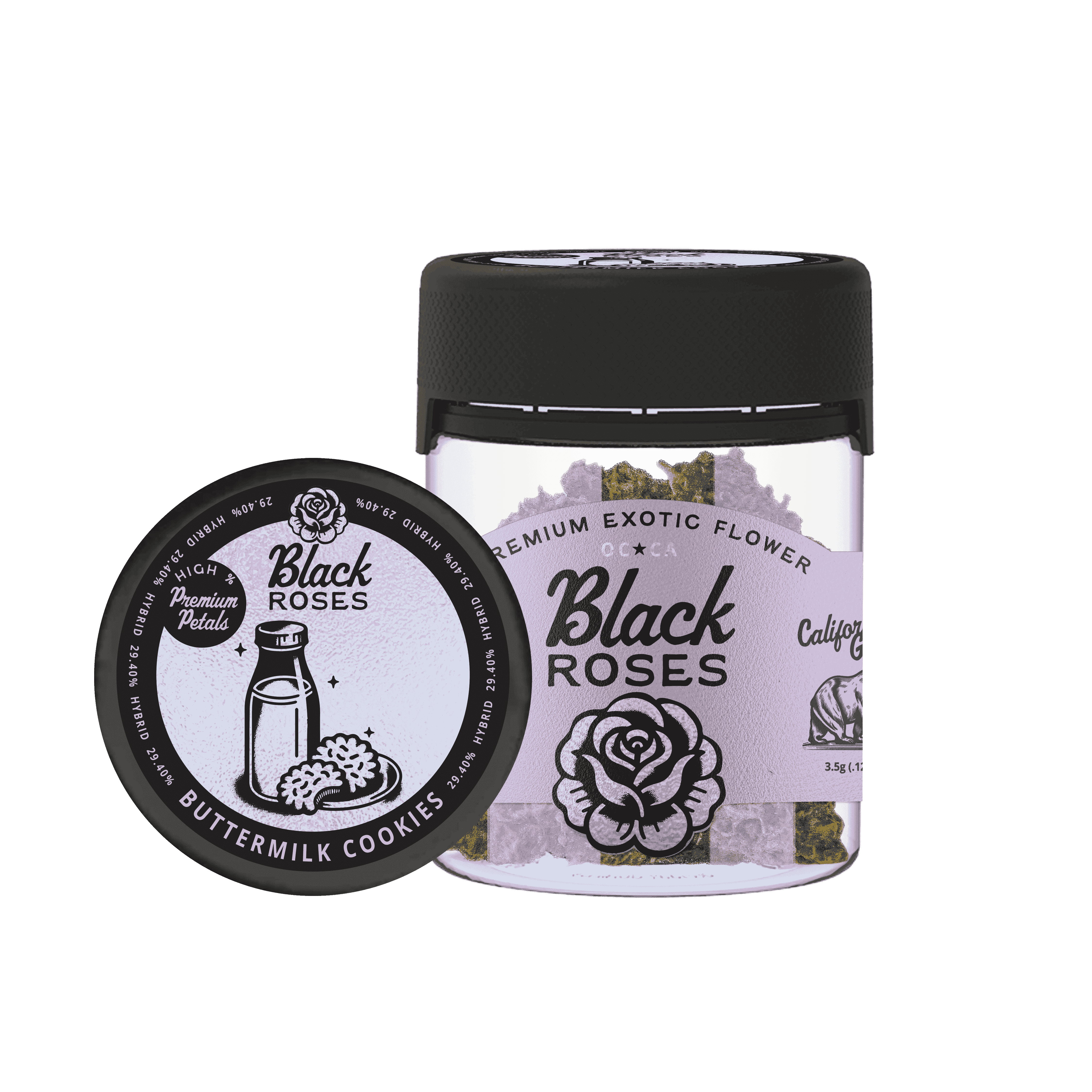 Black Roses Premium Exotic THCA Flower - Buttermilk Cookies