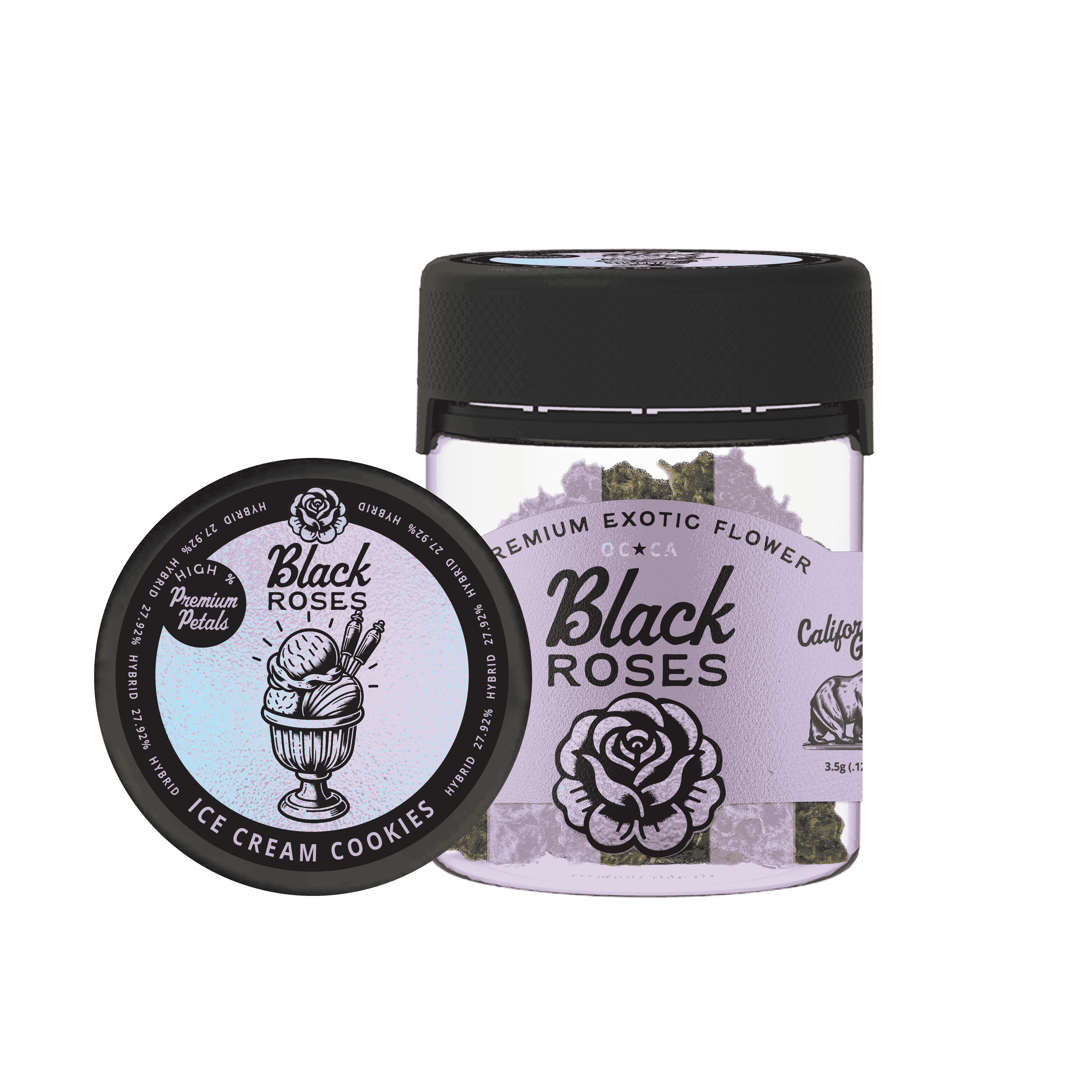 Black Roses Premium Exotic THCA Flower - Ice Cream Cookies