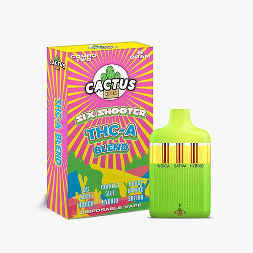 Cactus Labs Six Shooter THC-A Blend Vape | 6 Grams Cactus Labs Six Shooter THC-A Blend Vape | 6 Grams