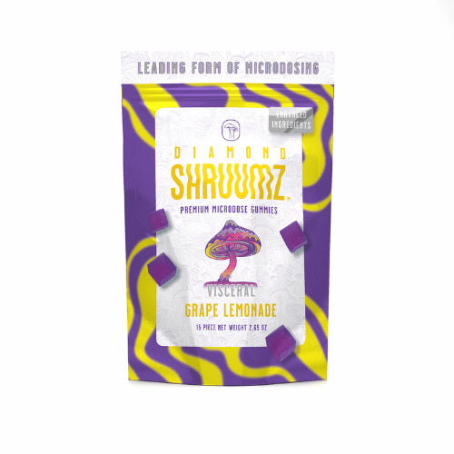 Diamond Shruumz Microdose Gummies Grape Lemonade