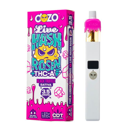 Dozo Live hash Rosin Disposable Black Truffle