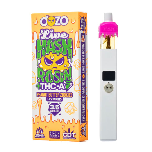 Dozo Live hash Rosin Disposable Peanut Butter Zookies