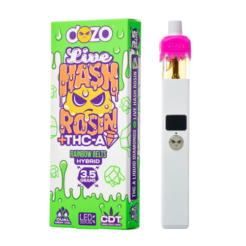 Dozo Live hash Rosin Disposable Rainbow Belts