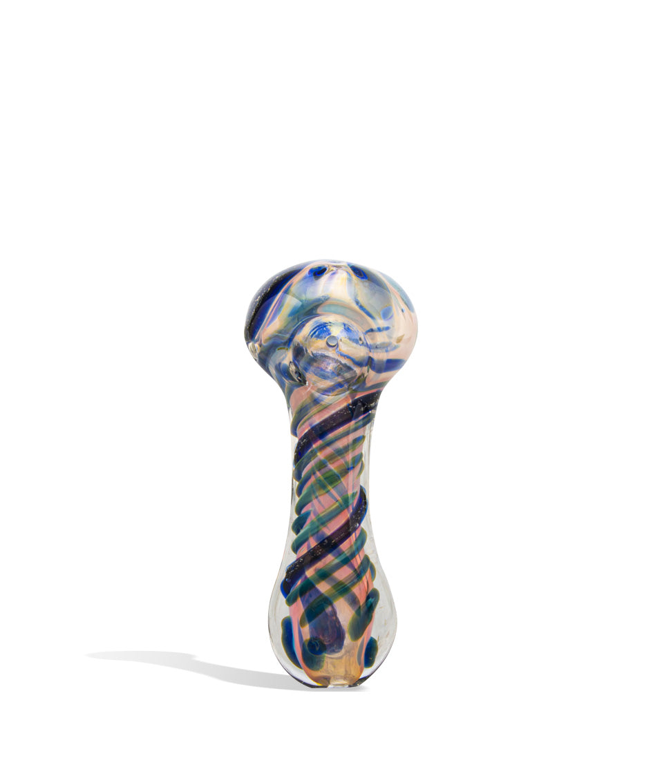 3 inch Gold Dicro Hand Pipe glass hand pipe on white background