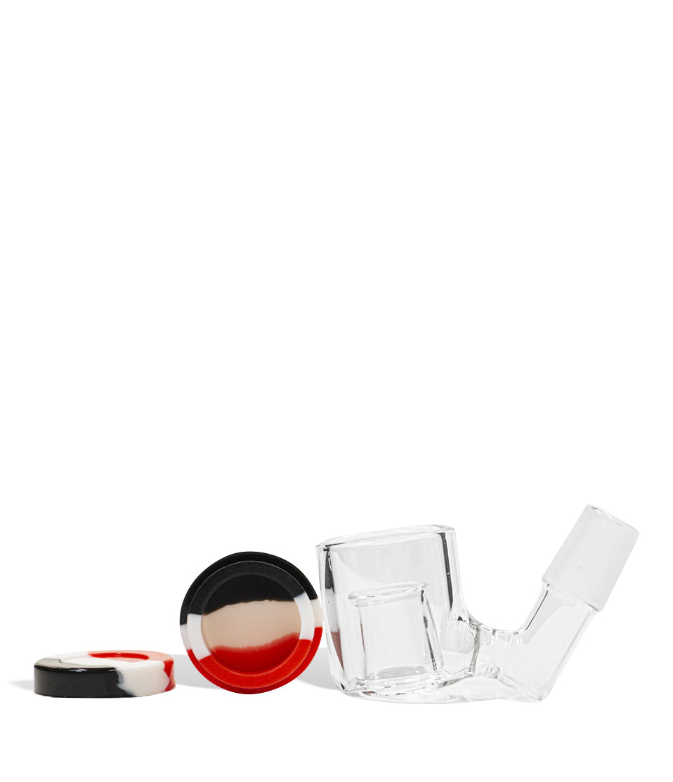 Concentrate Reclaim Catcher with Silicone Jar glass accessory on white background