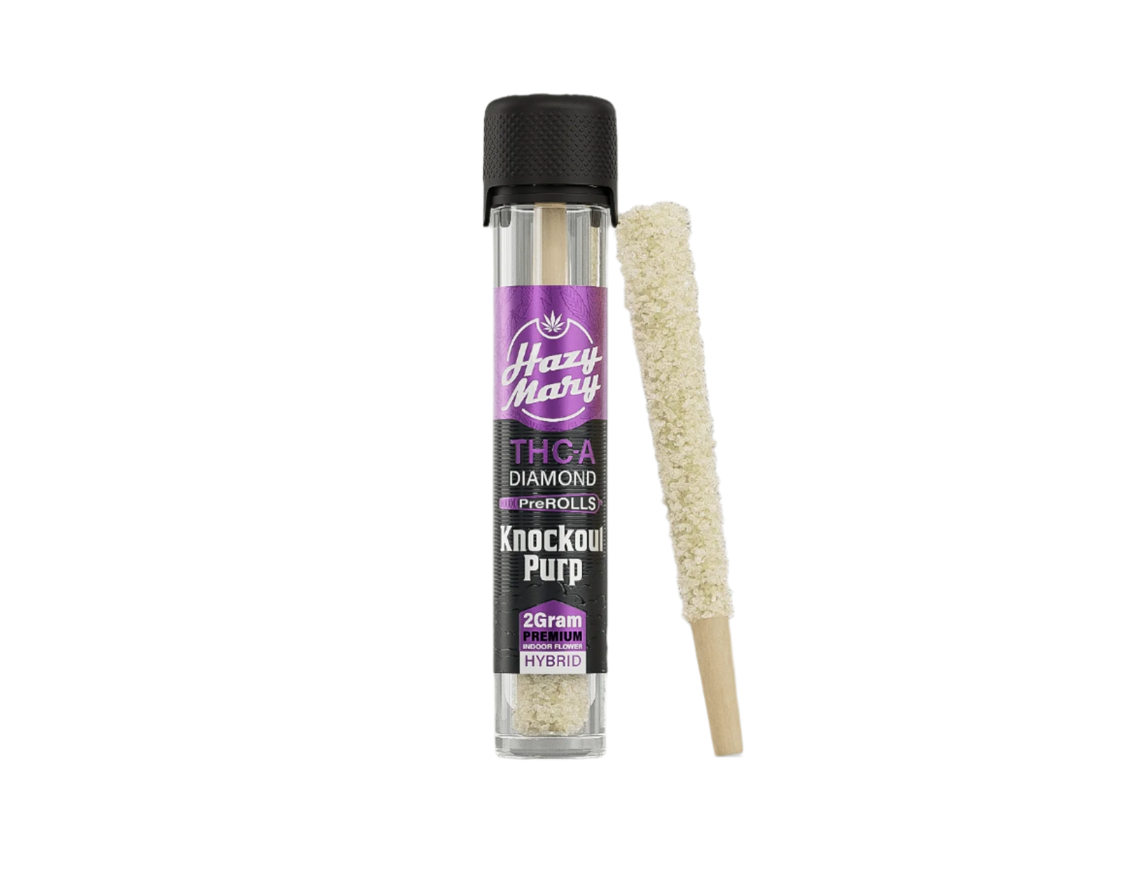 Hazy Mary THC-A Diamond Pre-Rolls Knockout Purp