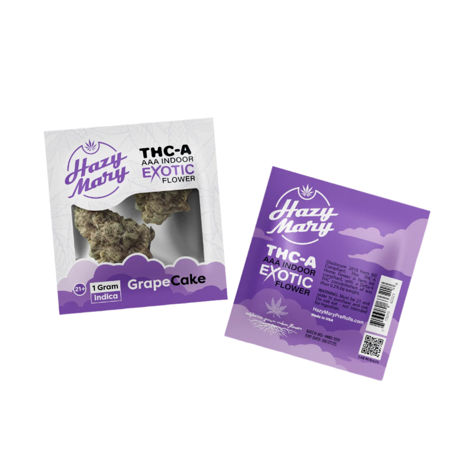Hazy Mary Exotic THC-A Flower Grape Cake