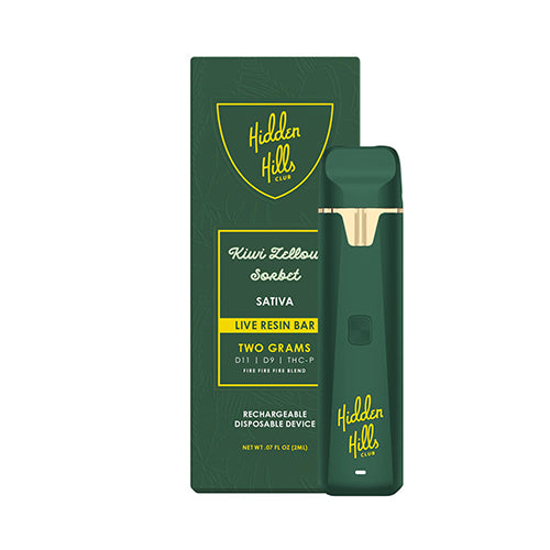 Hidden Hills Live Resin Bar Kiwi Zellow Sorbet