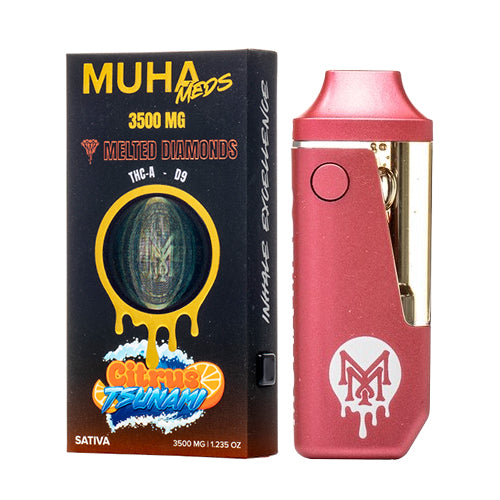 Muha Meds Melted Diamonds Disposable Vape | 3.5 Grams Muha Meds Melted Diamonds Disposable Vape | 3.5 Grams