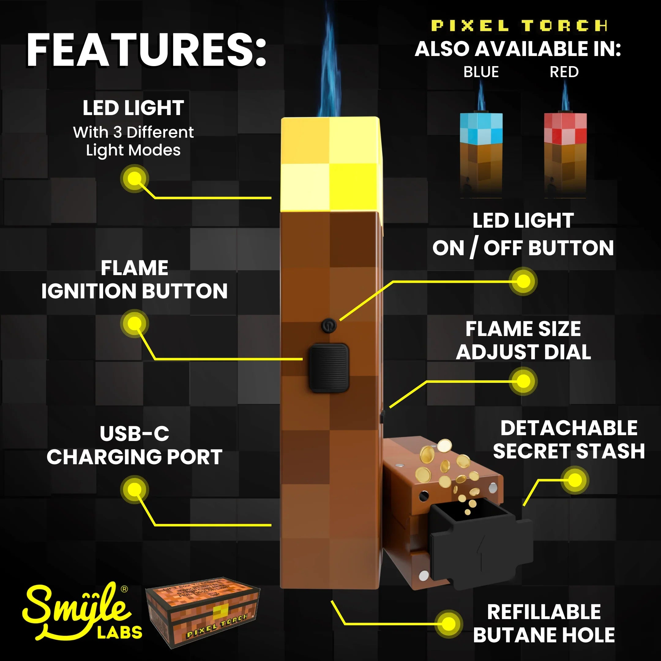 Smyle Pixel Torch Features