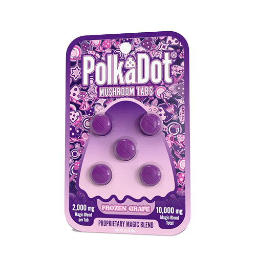 Polkadot Mushroom Tabs - Frozen Grape