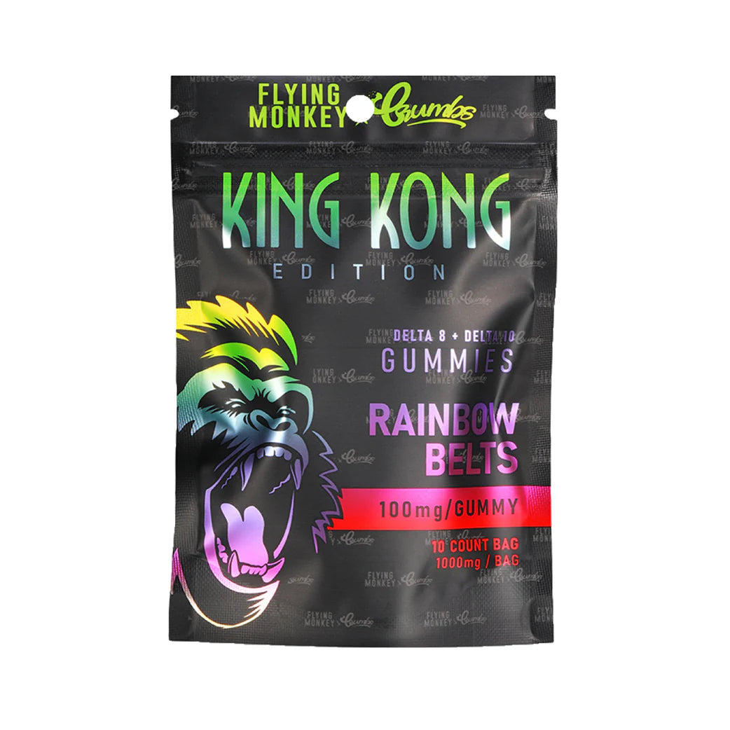 Flying Monkey X Crumbs King Kong Gummies Rainbow Belts