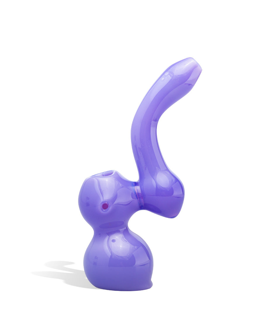 American Milky Tube Bubbler glass bubbler pipe on white background