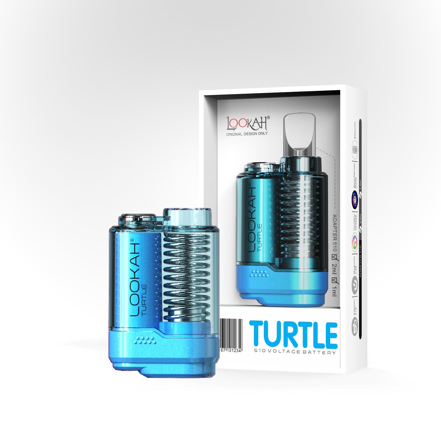 Lookah Turtle 510 Battery - Blue