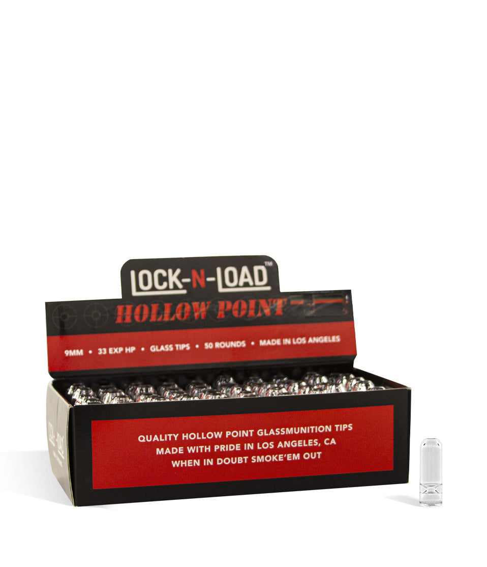 Biohazard Glass Lock-N-Load Hollow Point Glass Tips 50pk glass accessory on white background