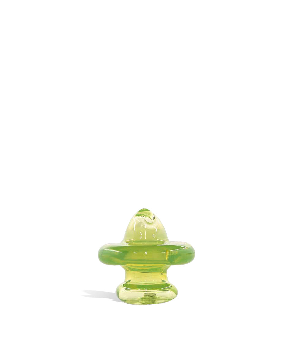 Candy Colored Carb Cap glass carb cap dab rig on white background